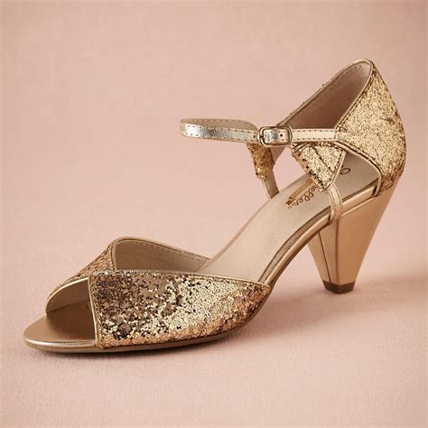 comfortable gold heels for women.